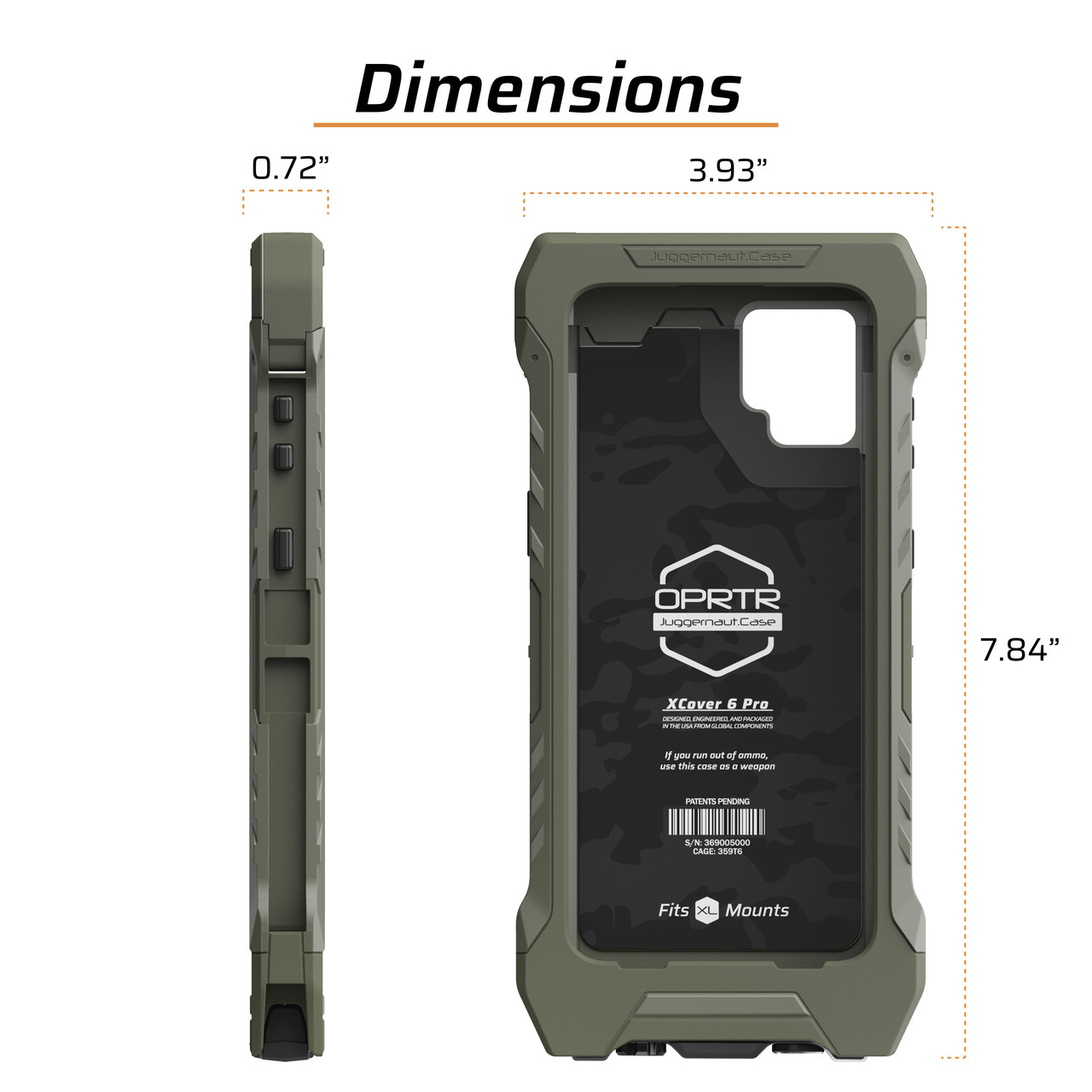 Samsung XCover6 Pro OPRTR Rugged Case | Juggernaut.Case