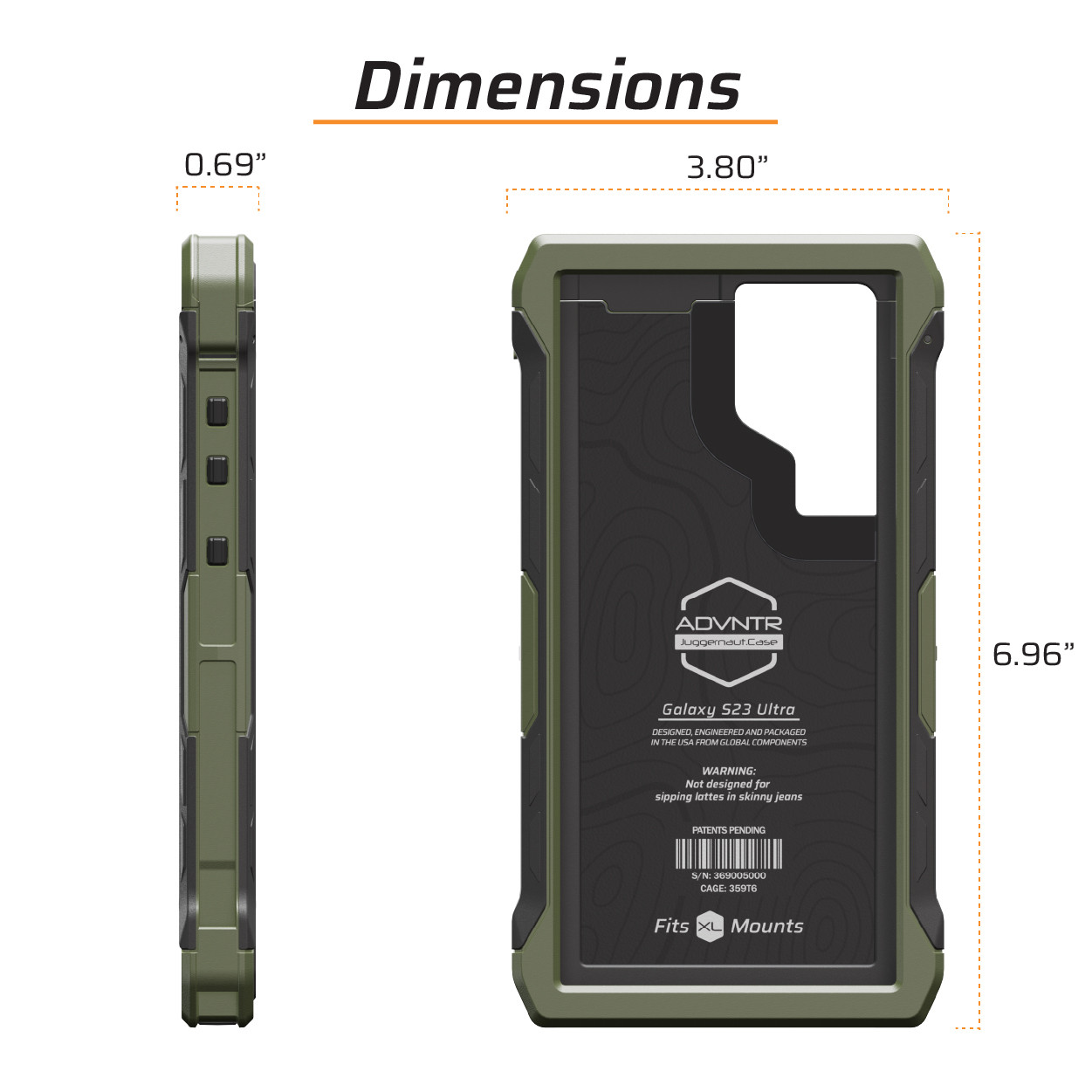 Juggernaut Case Galaxy S23 Ultra ADVNTR Phone Case JG.ADVNTR.S23U.