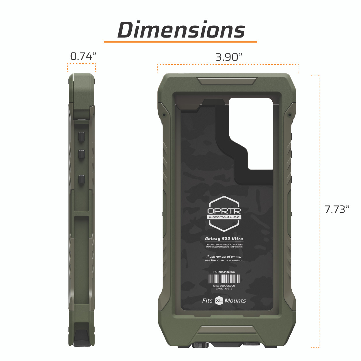 Samsung Galaxy S22 Ultra OPRTR Rugged Case | Juggernaut Case