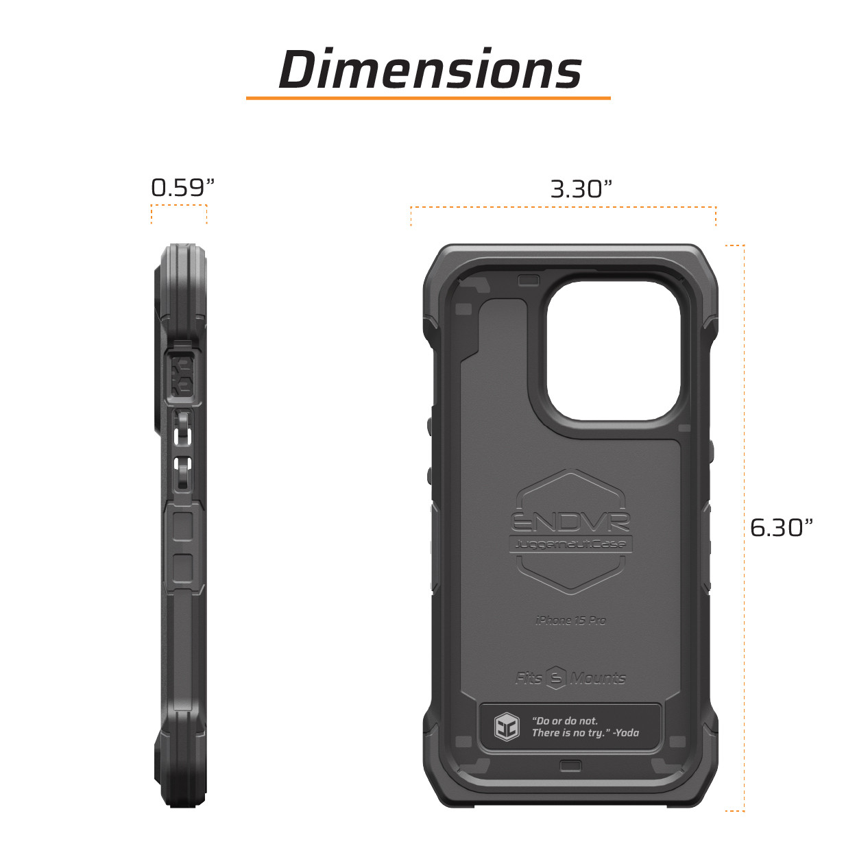 iPhone 15 Pro ENDVR Rugged Case | Juggernaut.Case