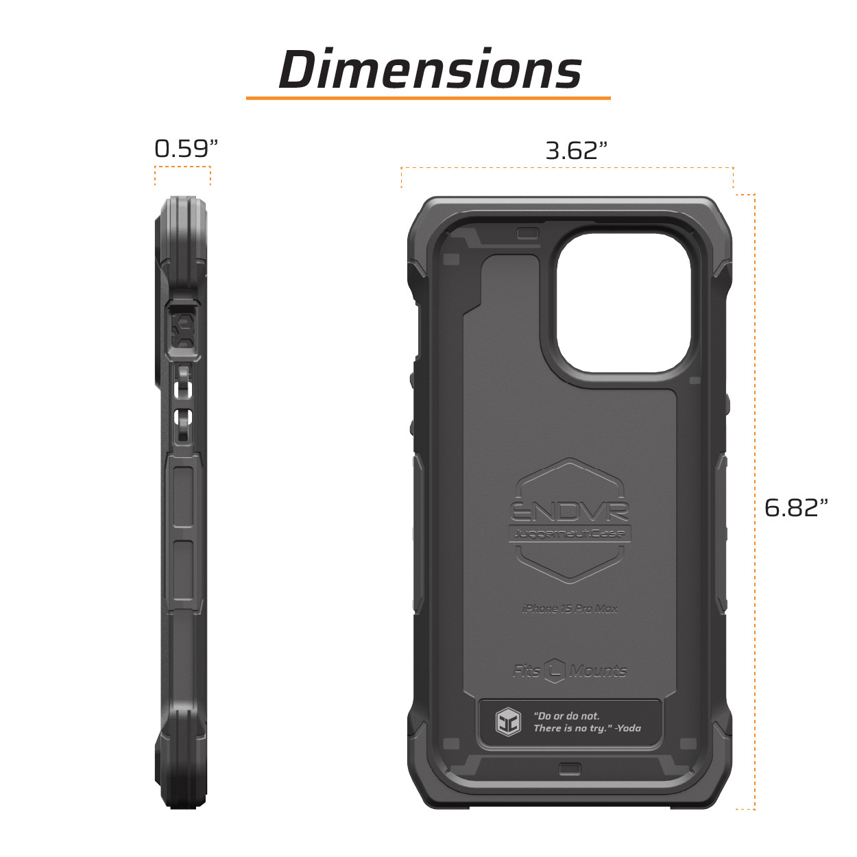 iPhone 15 Pro Max ENDVR Rugged Case | Juggernaut.Case