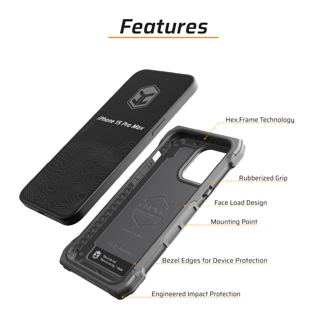 iPhone 15 Pro Max ENDVR Rugged Case | Juggernaut.Case