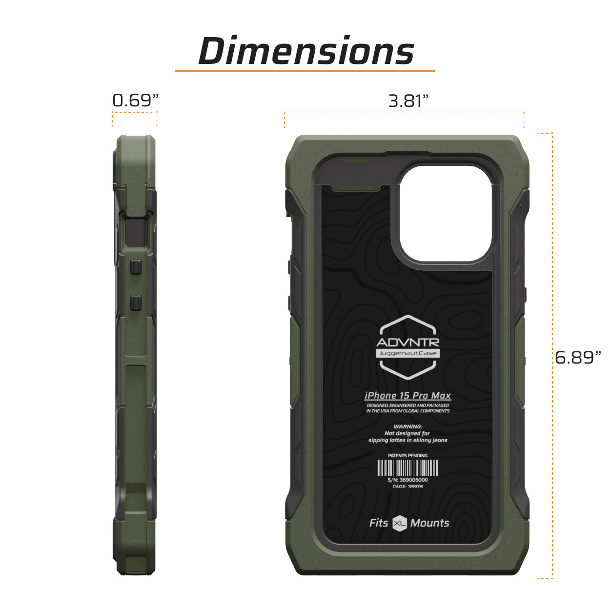 Juggernaut Case iPhone 15 Pro Max ADVNTR Phone Case JG.ADVNTR.IP15PM