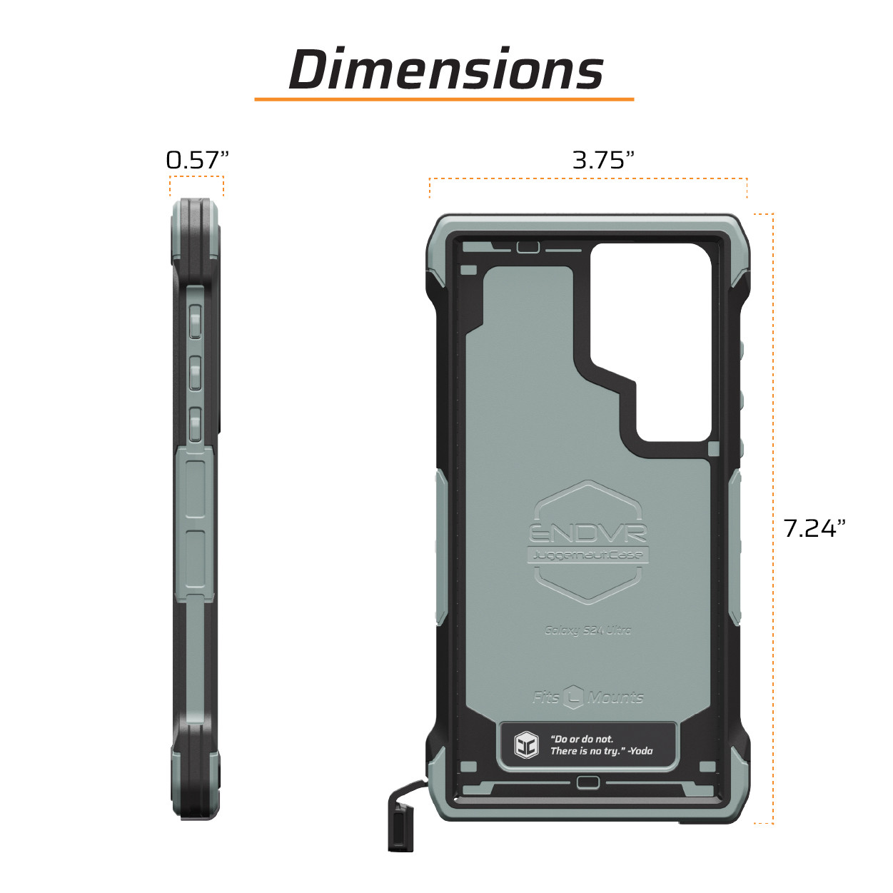 Samsung Galaxy S24 Ultra ENDVR Rugged Case | Juggernaut.Case