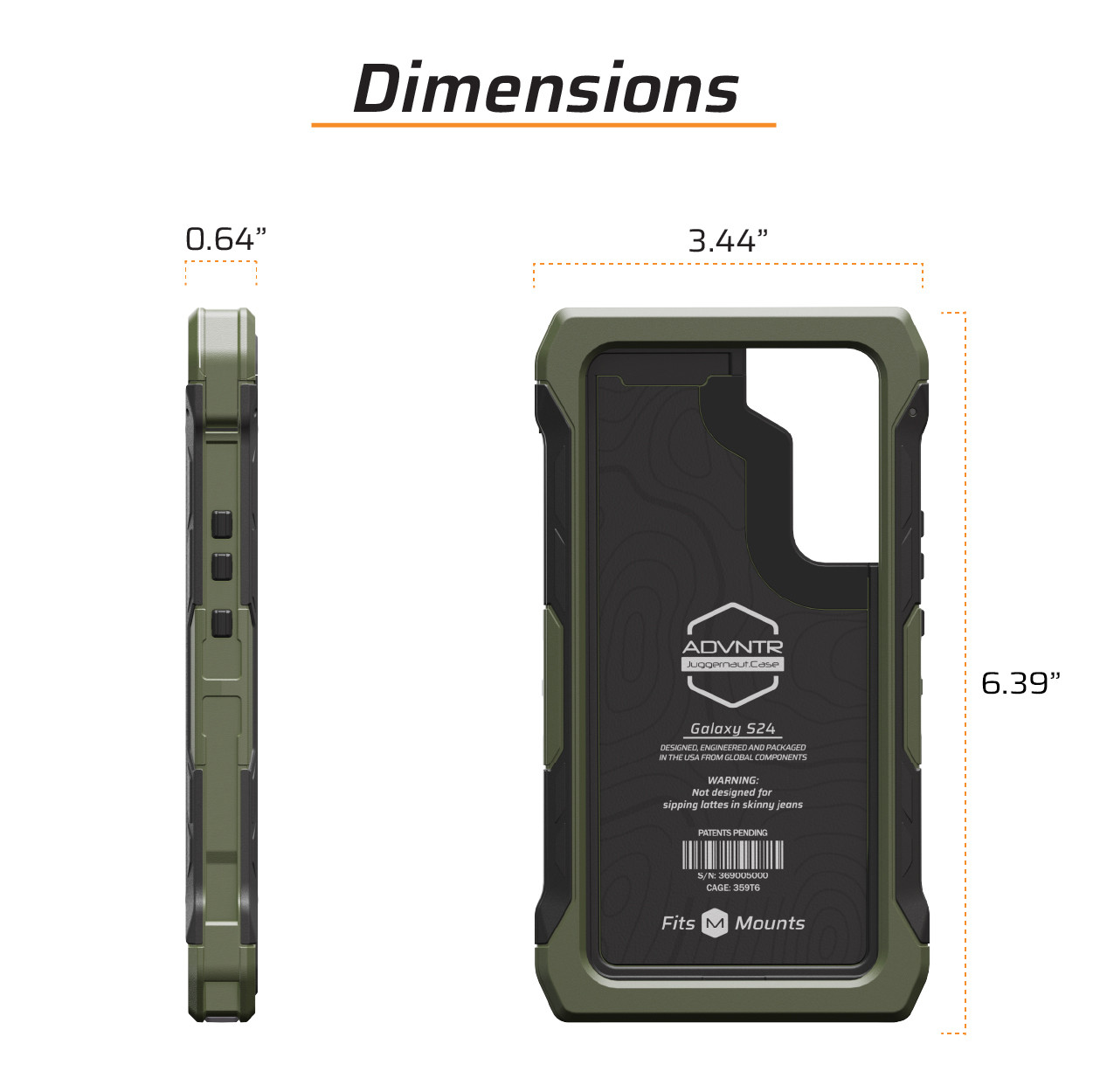 Juggernaut Case Galaxy S24 ADVNTR Phone Case JG.ADVNTR.S24.