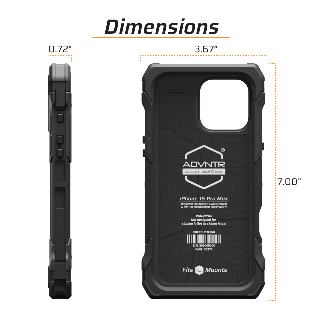 Juggernaut Case iPhone 16 Pro Max ADVNTR Phone Case JG.ADVNTR.IP15PM