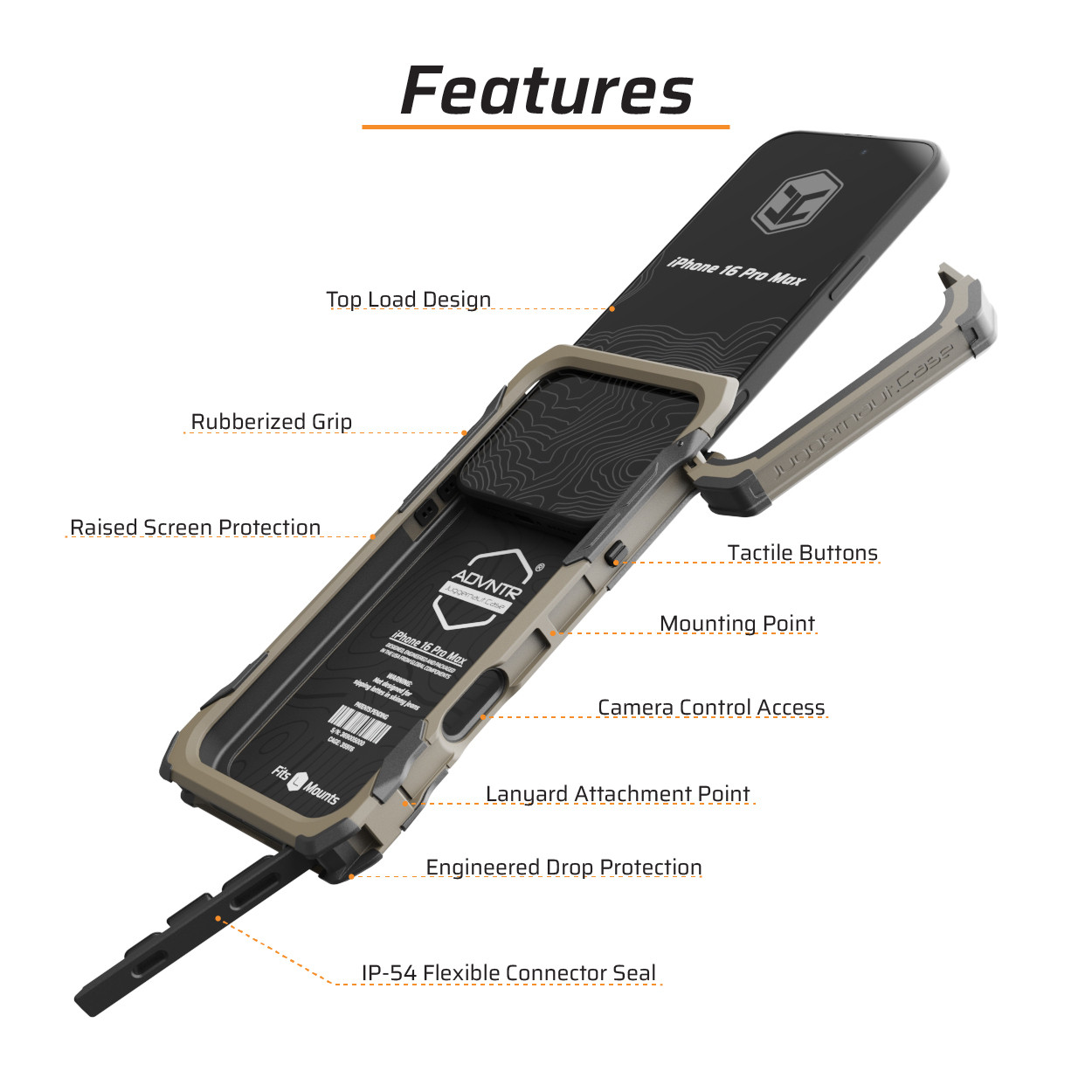 iPhone 16 Pro Max ADVNTR Rugged Case | Juggernaut.Case