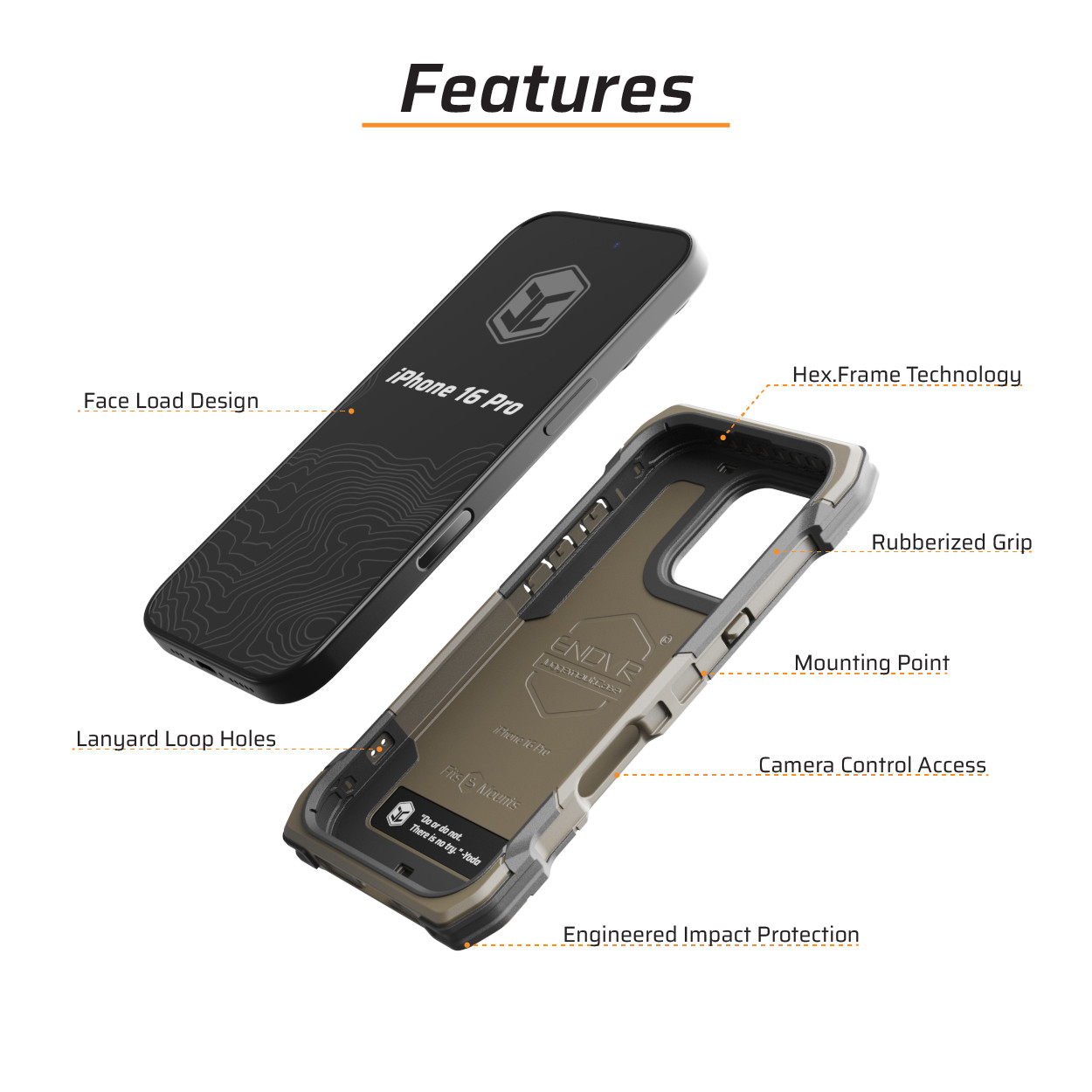 iPhone 16 Pro ENDVR Rugged Case | Juggernaut.Case