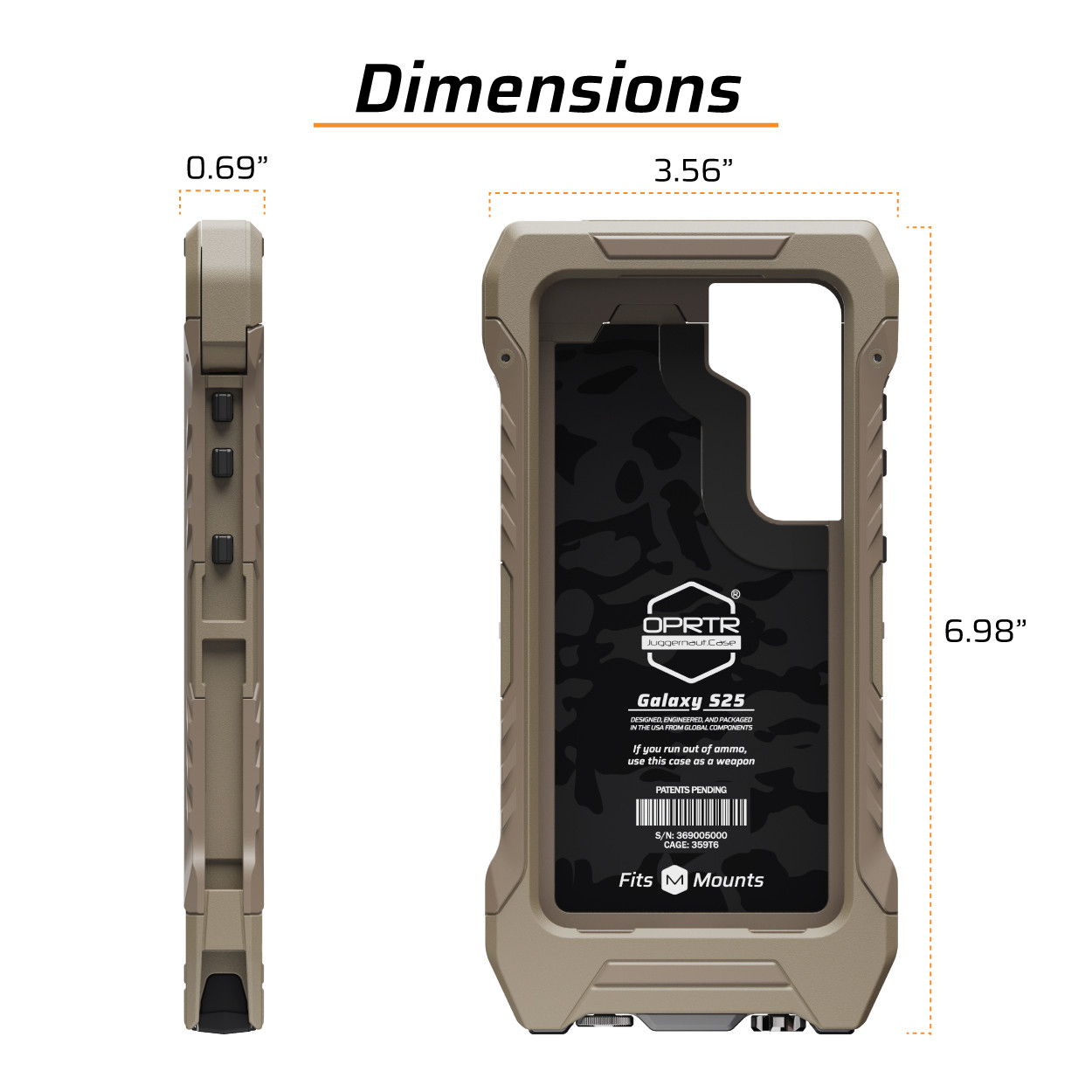 Samsung Galaxy S25 OPRTR Rugged Case | Juggernaut.Case