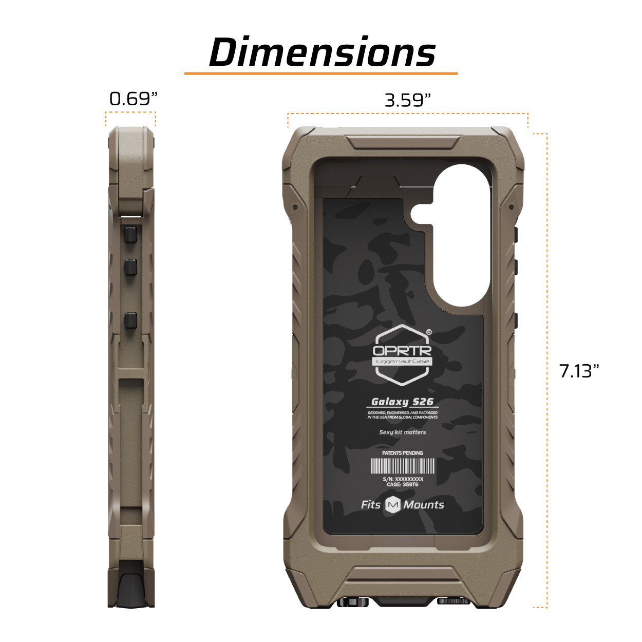 実物 Juggernaut.Case S23 OPRTR Case Samsung Galaxy S26 OPRTR Rugged Case | Juggernaut.Case