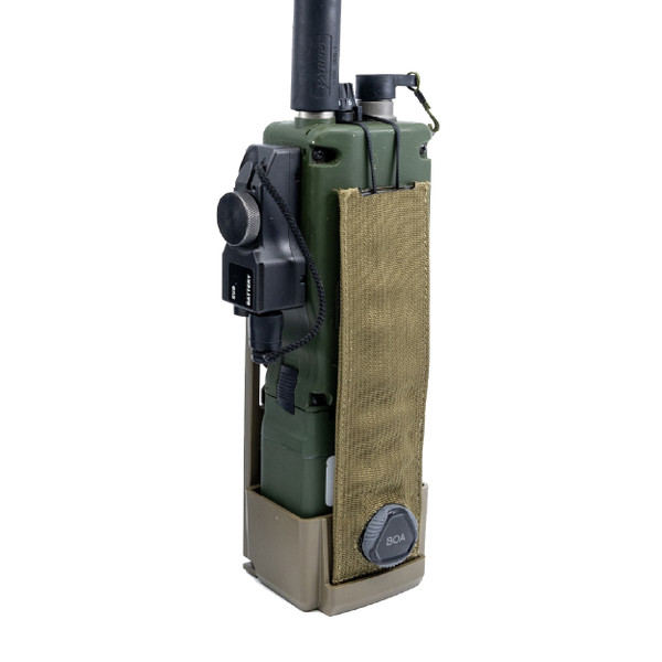 A tactical radio holster.