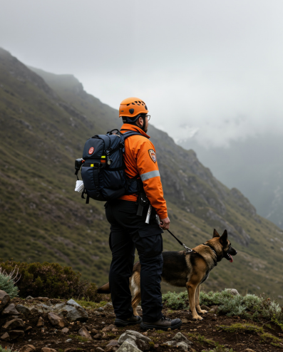 Tactical responder in field gear