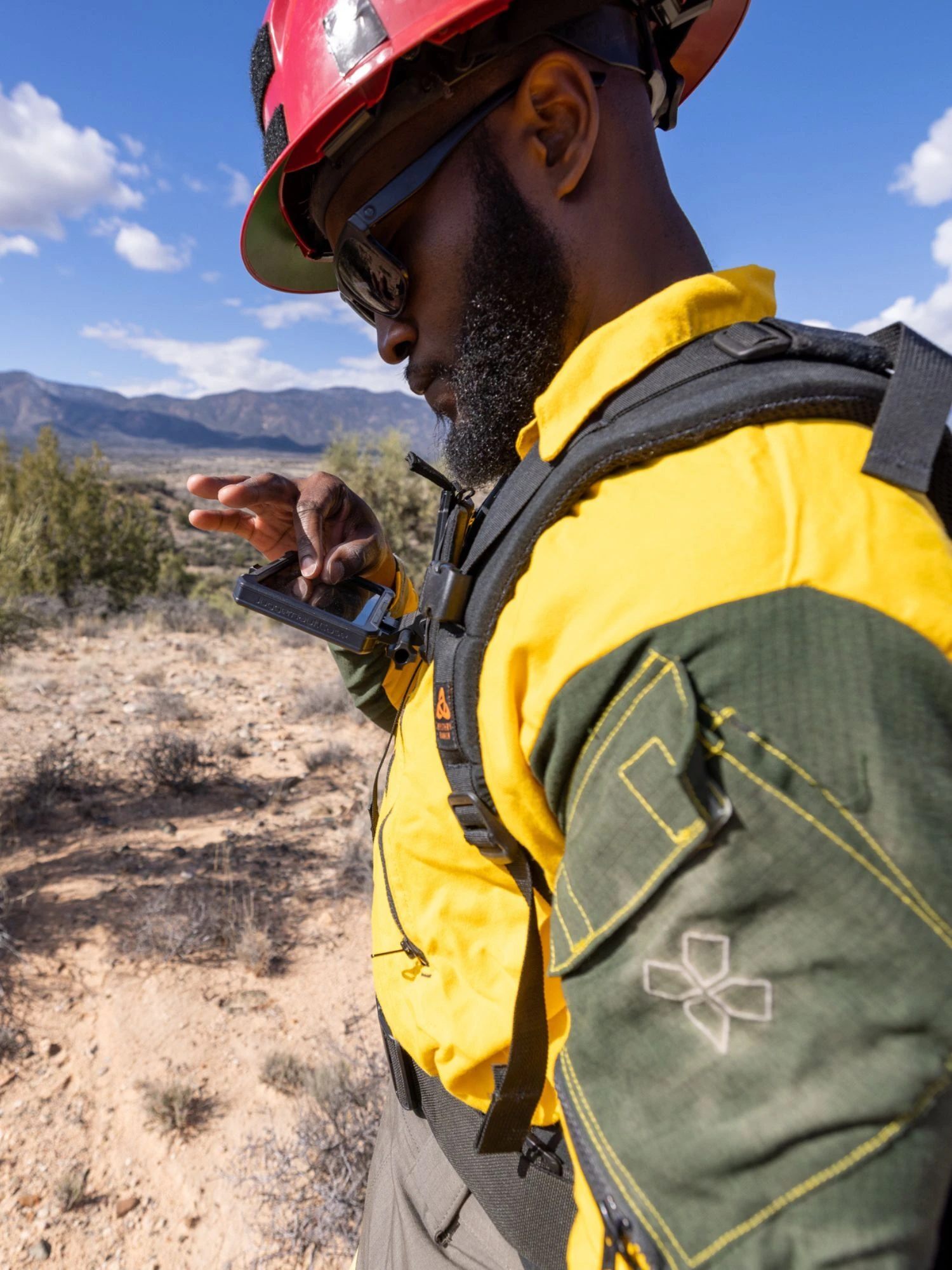 Field professionals working with rugged mobile equipment