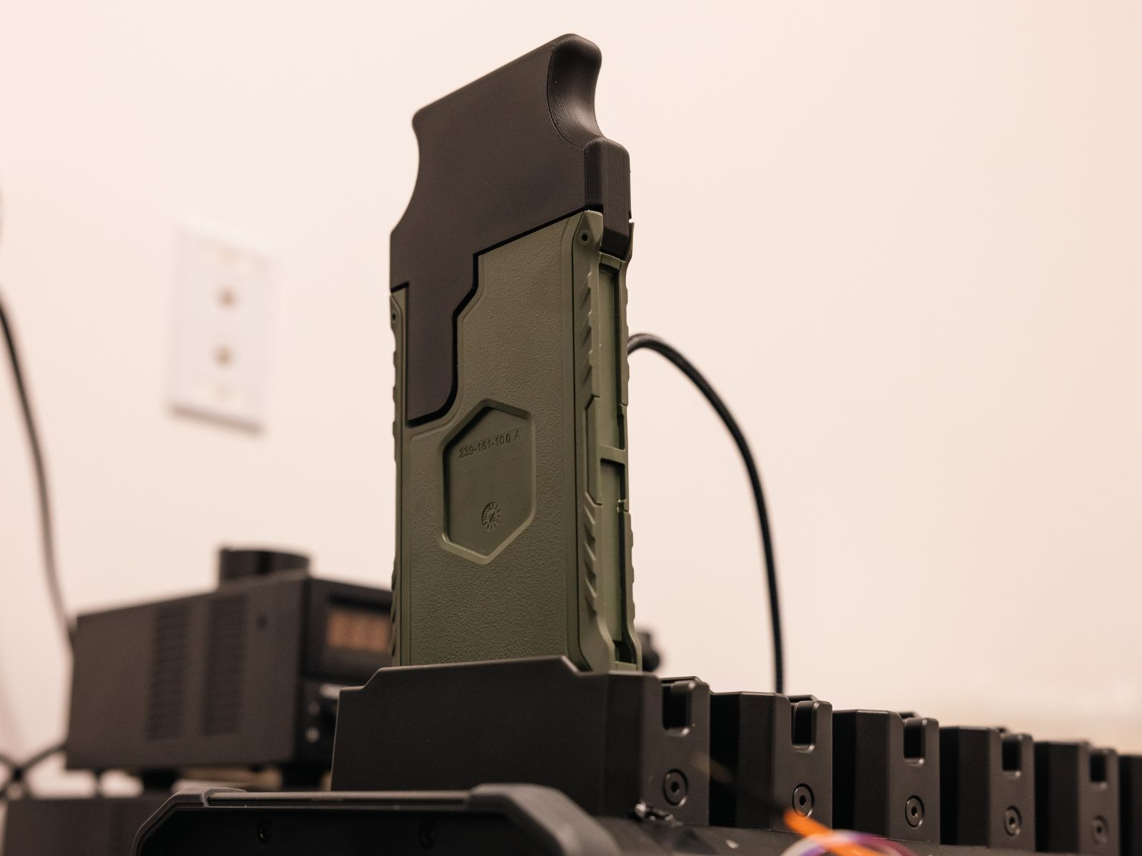 Drop zone wall used for repeatable case drop testing
