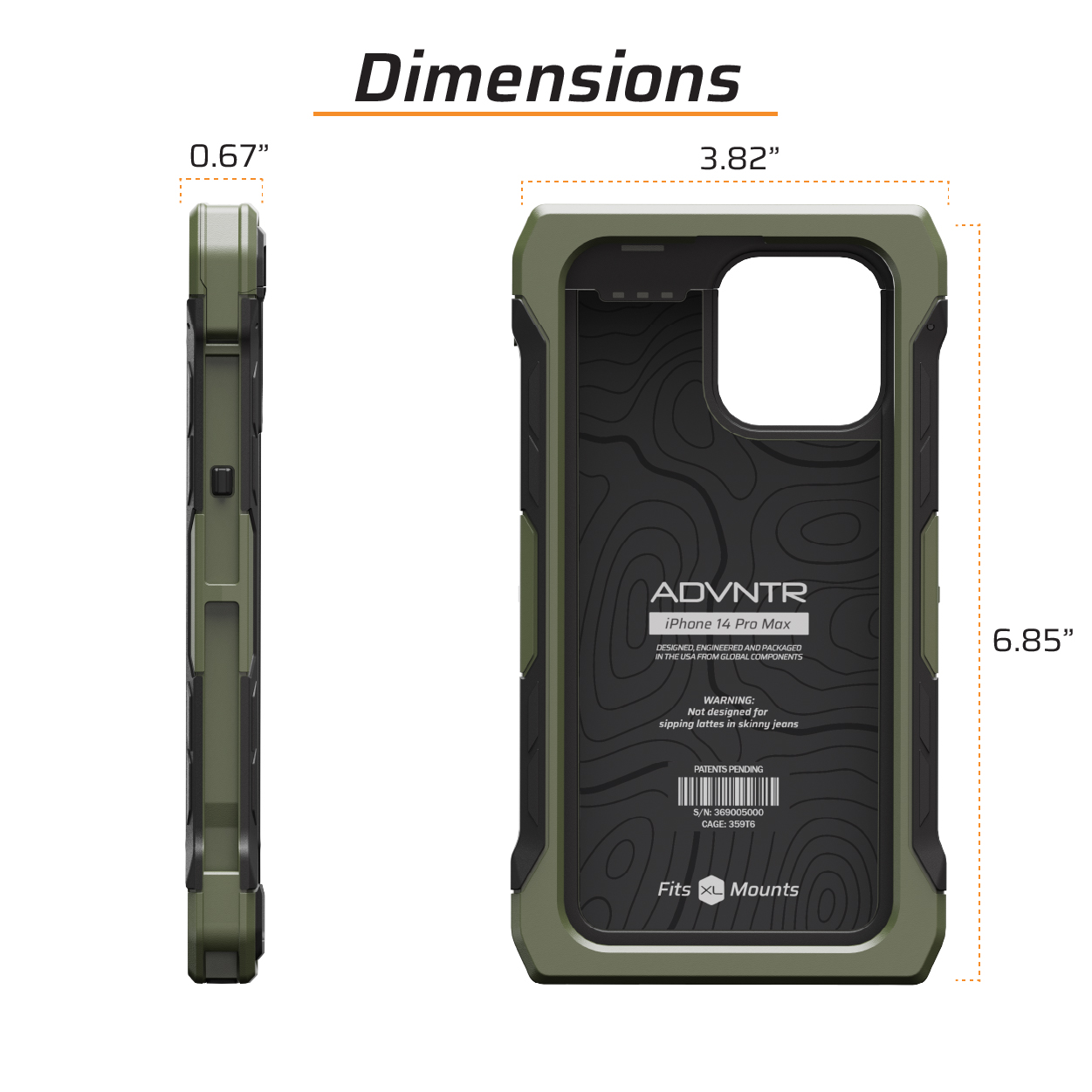 Juggernaut.Case™ iPhone 14 Pro Max ADVNTR Phone Case JG.ADVNTR.IP14PM