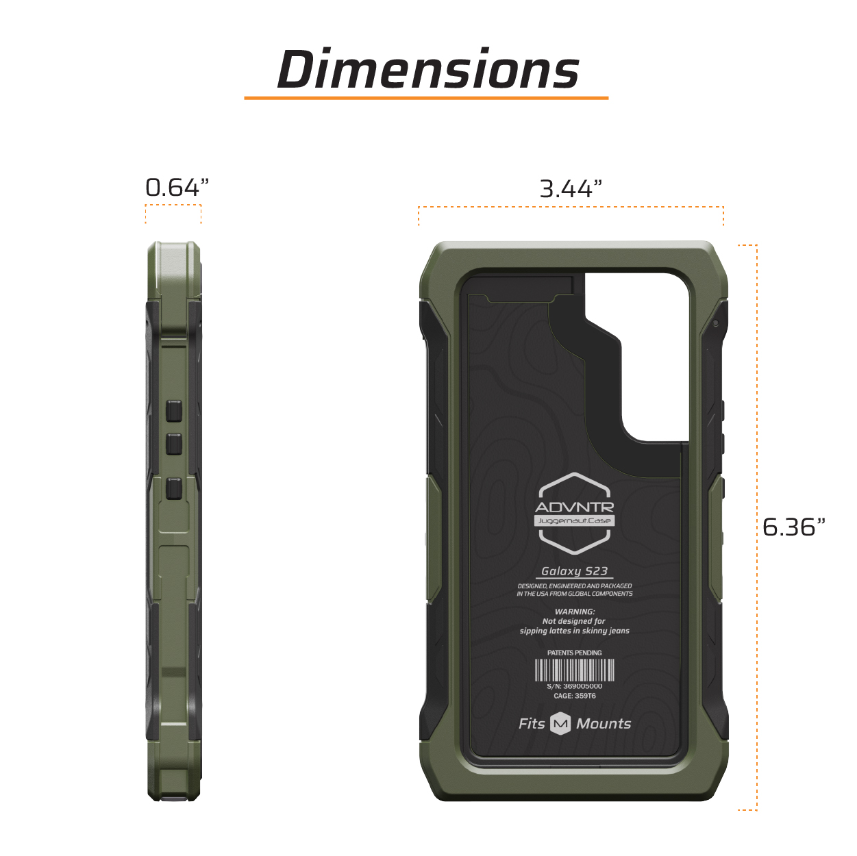 Juggernaut.Case™ Galaxy S23 ADVNTR Phone Case JG.ADVNTR.S23.