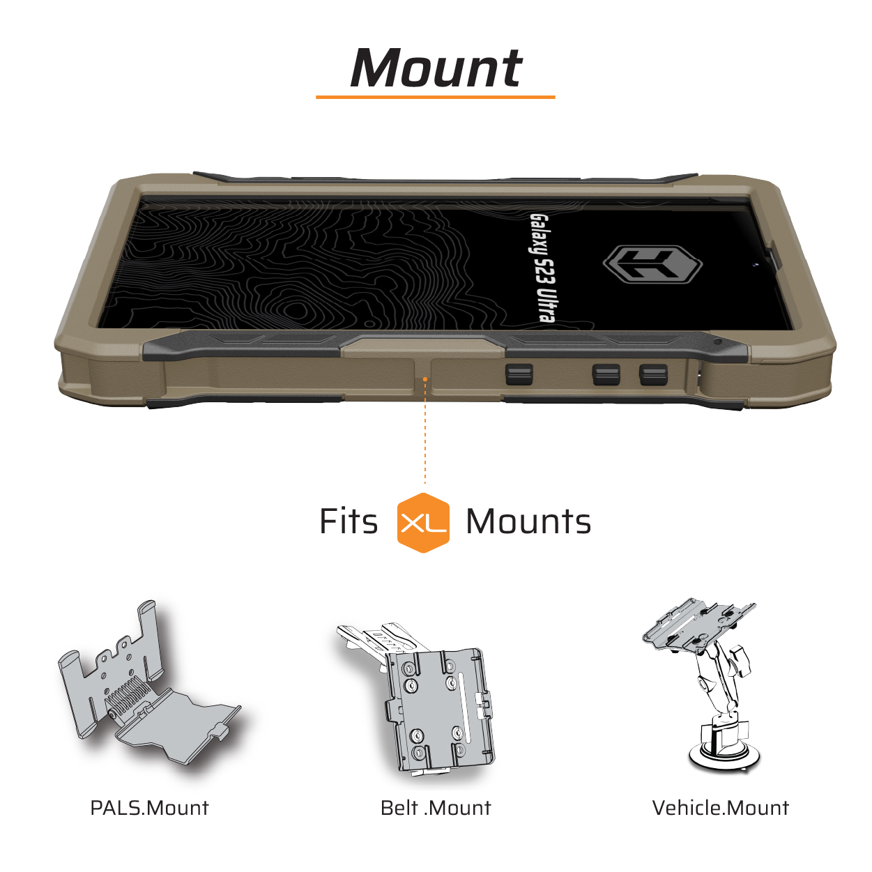 Juggernaut Case 実物マウント・ケース(S23) Juggernaut.Case™ Galaxy S23 OPRTR Phone Case JG.OPRTR.S23.