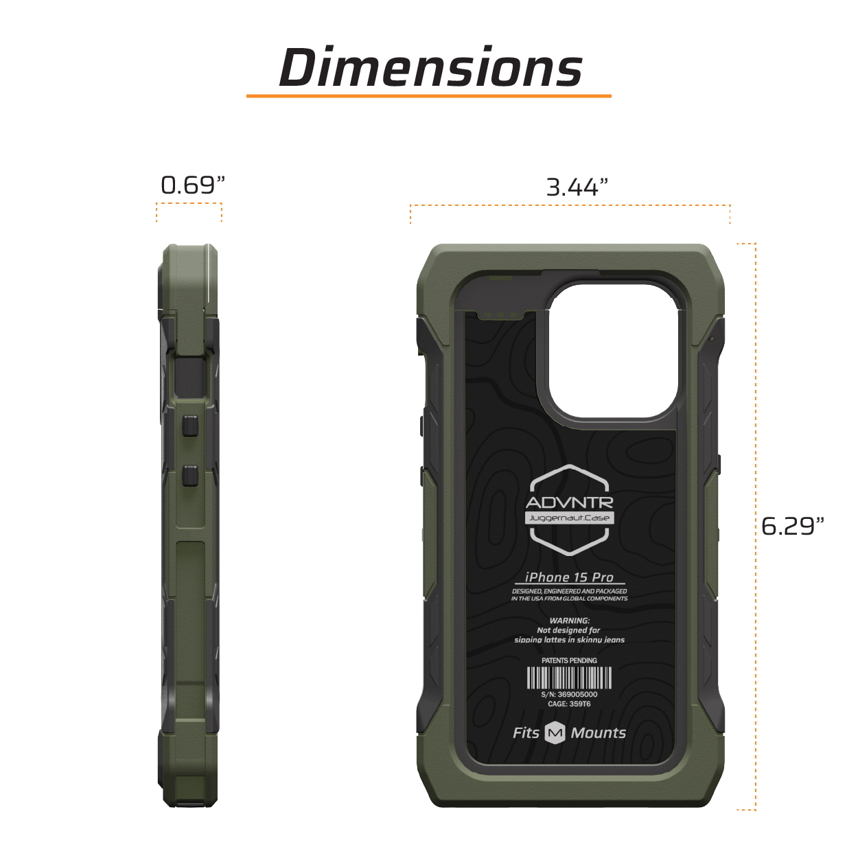 juggernaut case IPHONE 15 PRO ADVNTR ケース Juggernaut.Case™ iPhone 15 Pro ADVNTR Phone Case JG.ADVNTR.IP15PRO