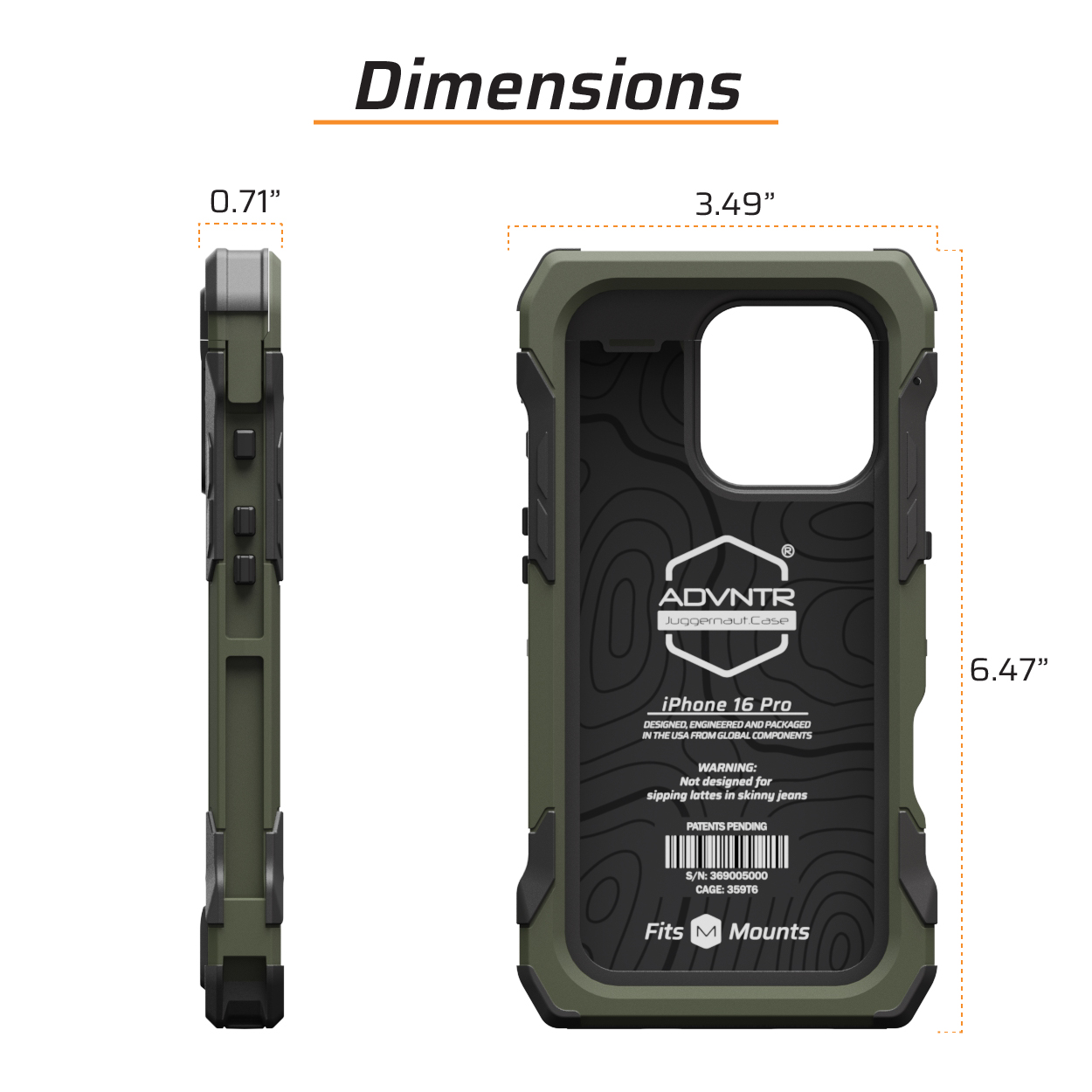 Juggernaut.Case iPhone 16 Pro ADVNTR Phone Case JG.ADVNTR.IP15PRO Juggernaut.Case iPhone 16 Pro ADVNTR Phone Case JG.ADVNTR.IP15PRO