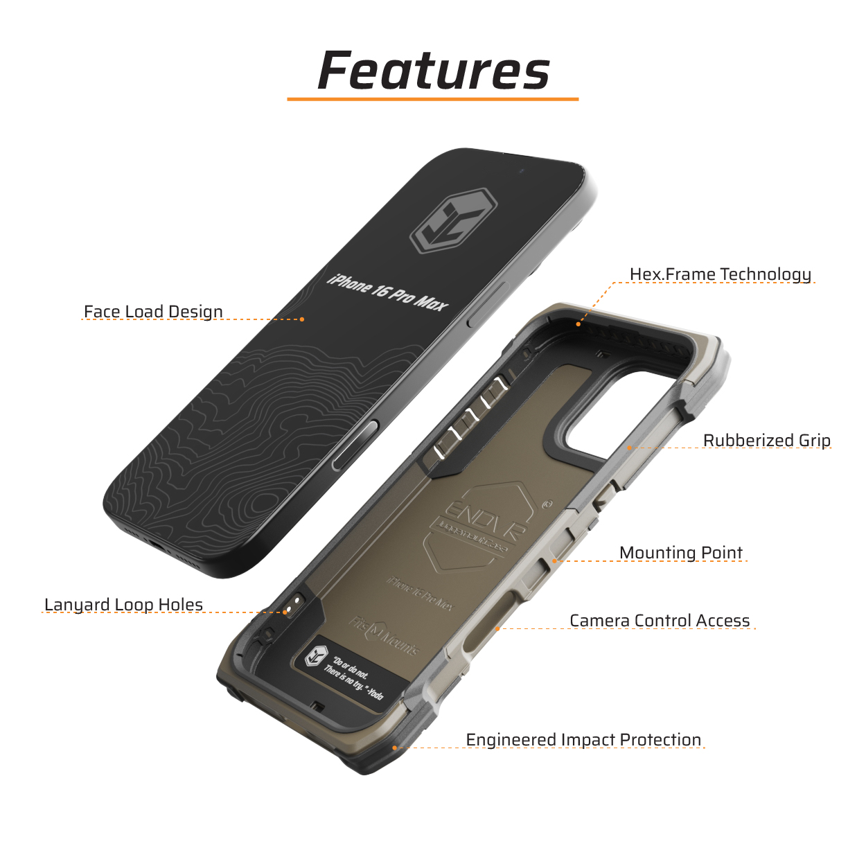 Juggernaut.Case™ iPhone 16 Pro Max ENDVR Phone Case JG.ENDVR.IP15PM