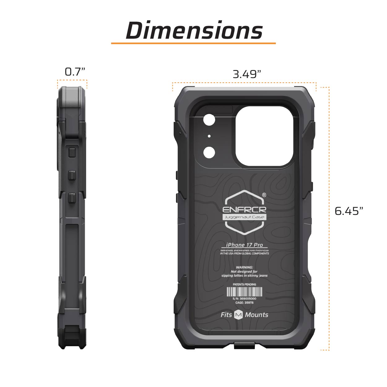 Juggernaut.Case™ iPhone 17 Pro ENFRCR Phone Case JG.ENFRCR.IP15PRO