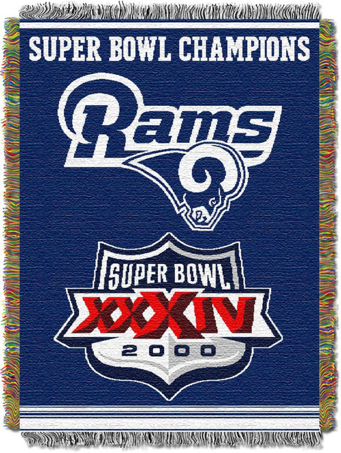 Rams OFFICIAL National Football League, Commemorative 48"x 60" Woven Tapestry Throw by The Northwest Company