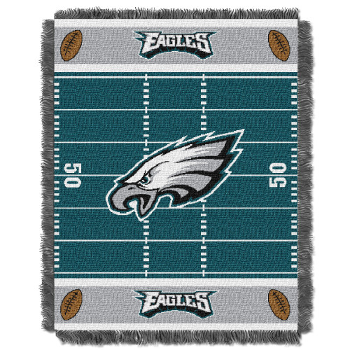 Eagles OFFICIAL National Football League, "Field" Baby 36"x 46" Triple Woven Jacquard Throw by The Northwest Company