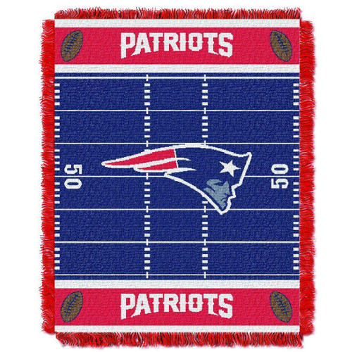 Patriots OFFICIAL National Football League, "Field" Baby 36"x 46" Triple Woven Jacquard Throw by The Northwest Company