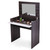 Vanity Make-up Dressing Table with Flip up Mirror Top Spacious Storage Vanity Table, Ebony and White