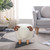 Kids Decorative Animal Sofa Stool, Ottoman Bedroom Furniture, Little Sheep Kids Footstool, Home Cartoon Chair with Solid Wood Legs, Decorative Footstool for Office, Bedroom, Playroom, Living Room