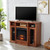 Electric Fireplace TV Stand Storage Shelf for Living Room