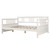 Wood Daybed Full Size Daybed with Support Legs, White