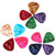 Smiger Assorted Pearl Celluloid Medley Guitar Picks 60 Pack Multi Color Includes Thin, Medium, Heavy Felt Picks for Ukulele, Guitar, Bass