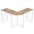 Corner Computer Desk Folding Writing Study Table Rustic Home Office Workstation Industrial L-Shaped Desk