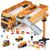 (Do Not Sell on Amazon) Construction Toys with Crane, Construction Vehicles Playset for Kids, Matchbox Bulldozer, Forklift, Steamroller, Dump, Cement Mixer, Excavator, Engineering Crane RT