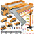 (Do Not Sell on Amazon) Construction Toys with Crane, Construction Vehicles Playset for Kids, Matchbox Bulldozer, Forklift, Steamroller, Dump, Cement Mixer, Excavator, Engineering Crane RT