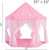 Outdoor Indoor Portable Folding Princess Castle Tent Kids Children Funny Play Fairy House Kids Play Tent (Warm LED Star Lights)  RT