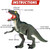 (Christmas Gift )Remote Control R/C Walking Dinosaur Toy with Shaking Head, Light Up Eyes & Sounds (Velociraptor), Gift for kids  XH