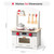 Children's Intellectual Education Enlightenment White Wooden Gourmet Cooking Kitchen Toy Set