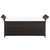 Storage Bench with Cushion 54.3" Poly Rattan Brown