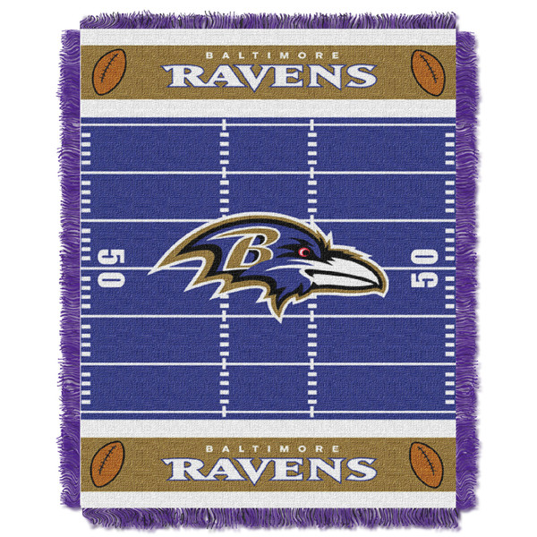 Ravens OFFICIAL National Football League, "Field" Baby 36"x 46" Triple Woven Jacquard Throw by The Northwest Company