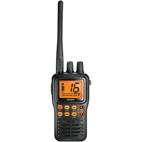 Uniden MHS75 MHS75 Submersible Handheld 2-Way VHF Marine Radio