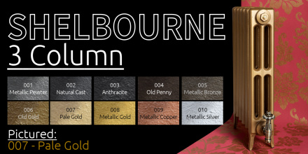 Shelbourne 3 Column Cast Iron Radiator Image