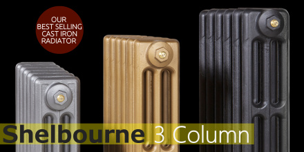 Shelbourne 3 Column Cast Iron Radiator Image