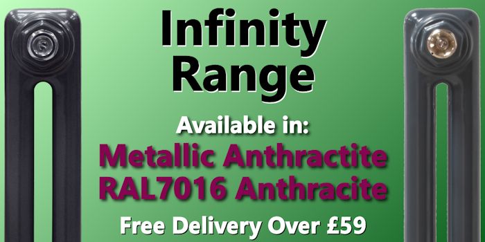 Infinity Anthracite Column Radiators Image
