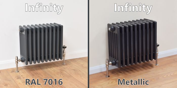 Infinity Anthracite Column Radiators Image