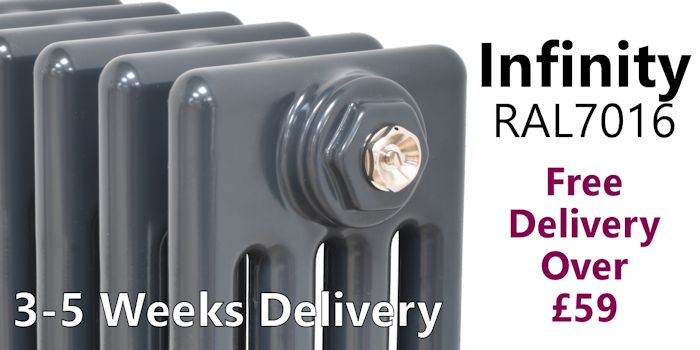 Infinity Anthracite Column Radiators Image