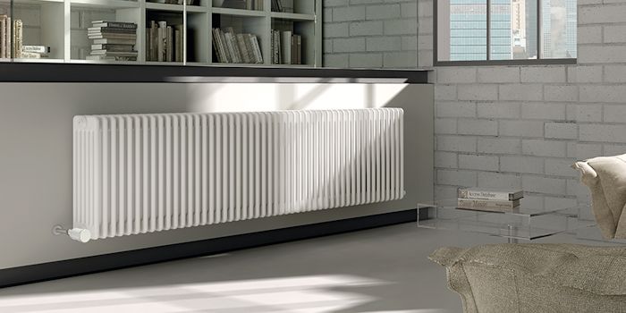 White Horizontal Column Radiator Image