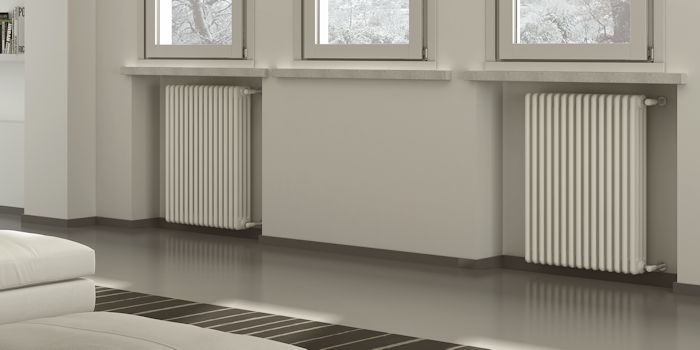 White Horizontal Column Radiator Image