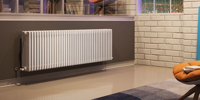 White Horizontal Column Radiator Image